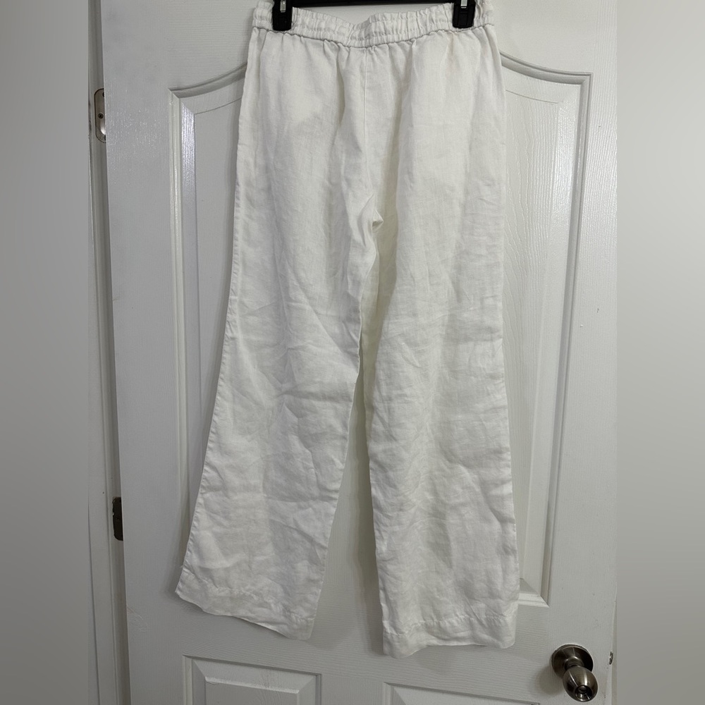 White tie linen pants (unknown brand, tag out) size small